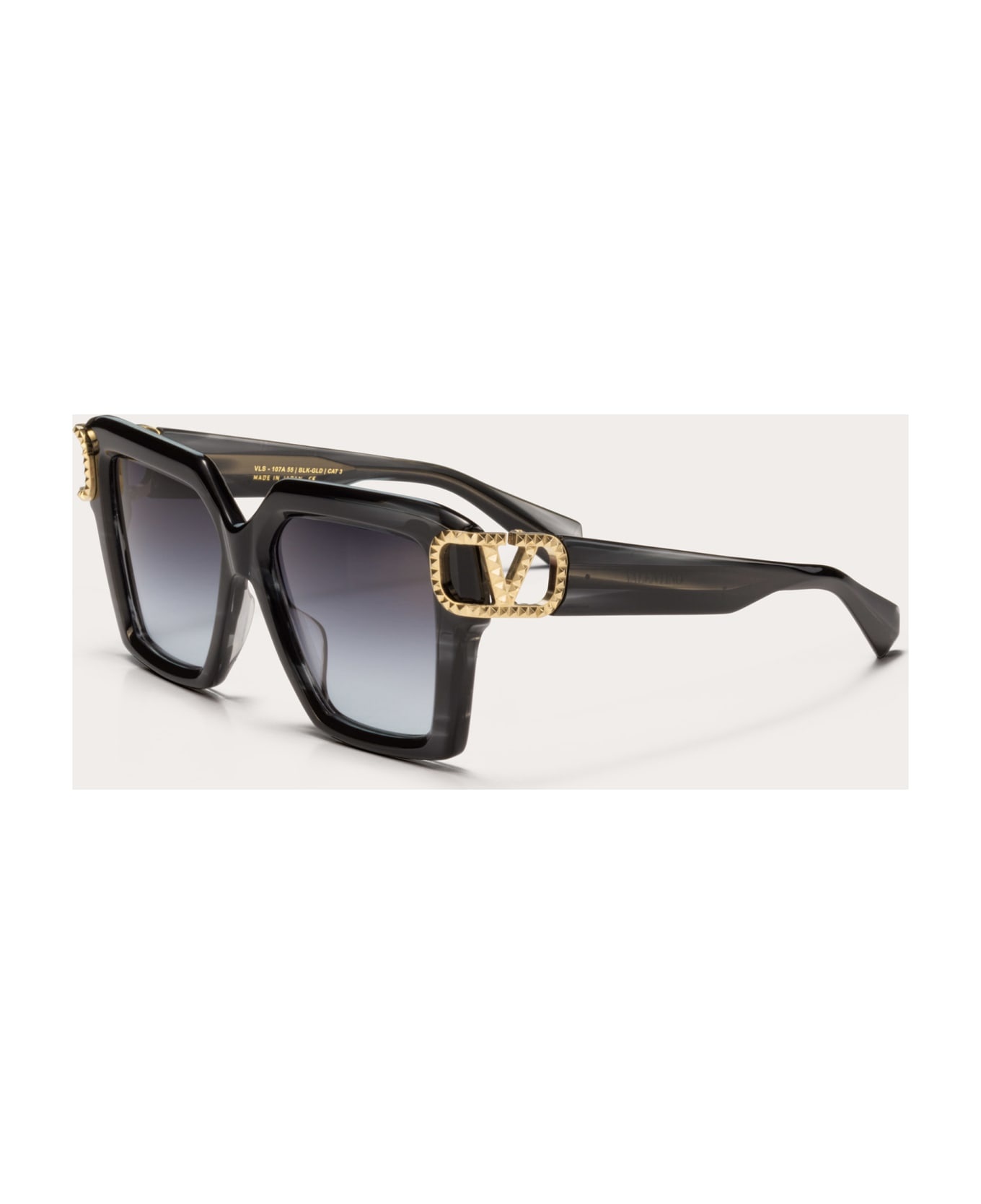 Uno - Black Swirl / Gold Sunglasses - 2