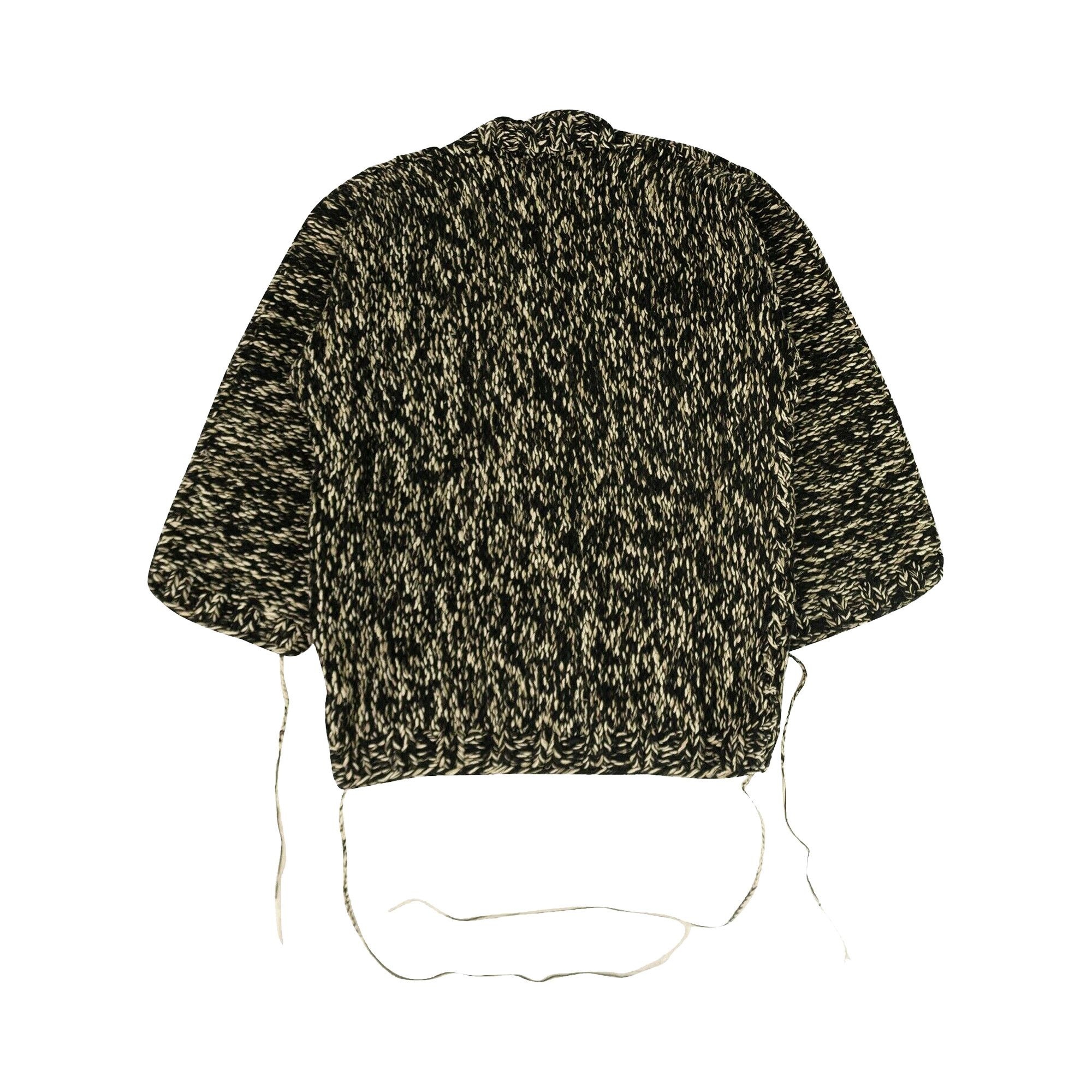 Off-White Rope Knit Cardigan 'Black/White' - 2