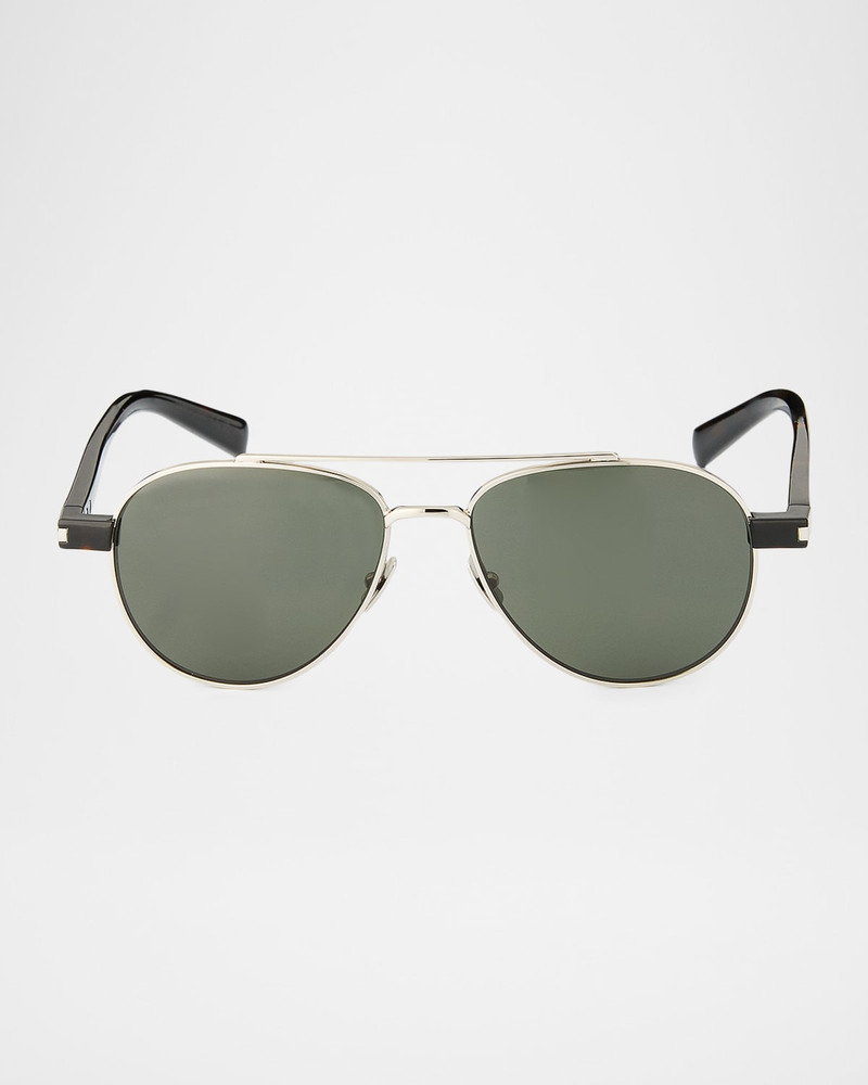 Men's Sl 843-002 Double-Bridge Aviator Sunglasses 1