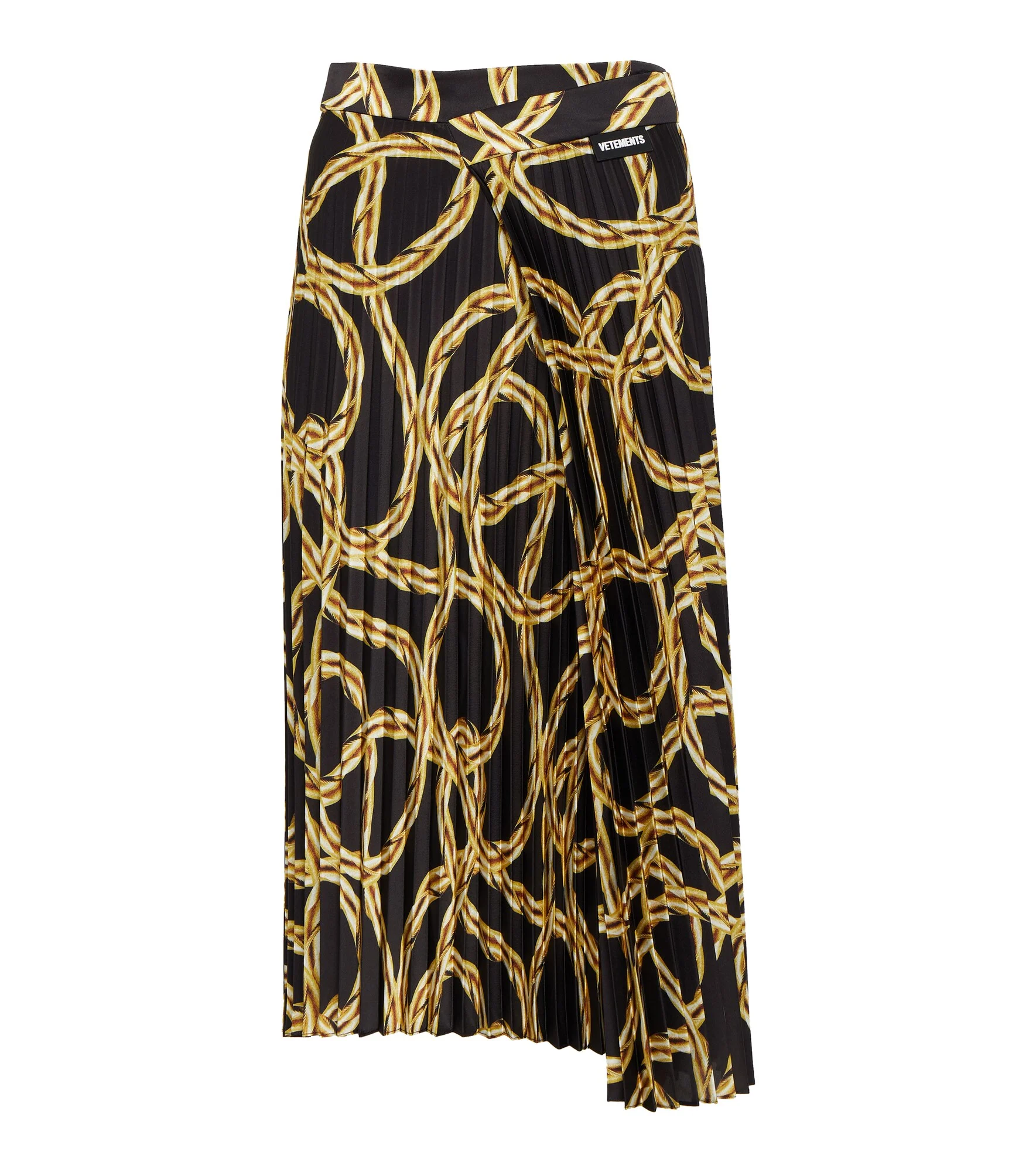 Printed pleated midi skirt - 1