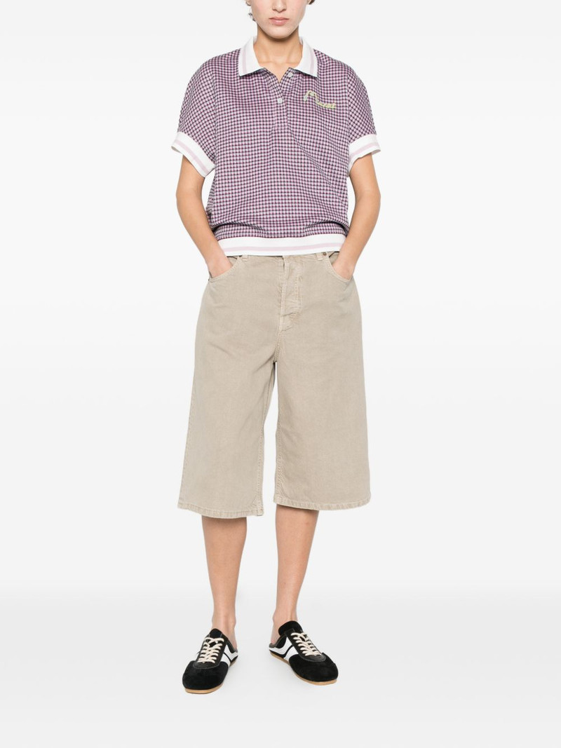Marni check embroidery polo top outlook