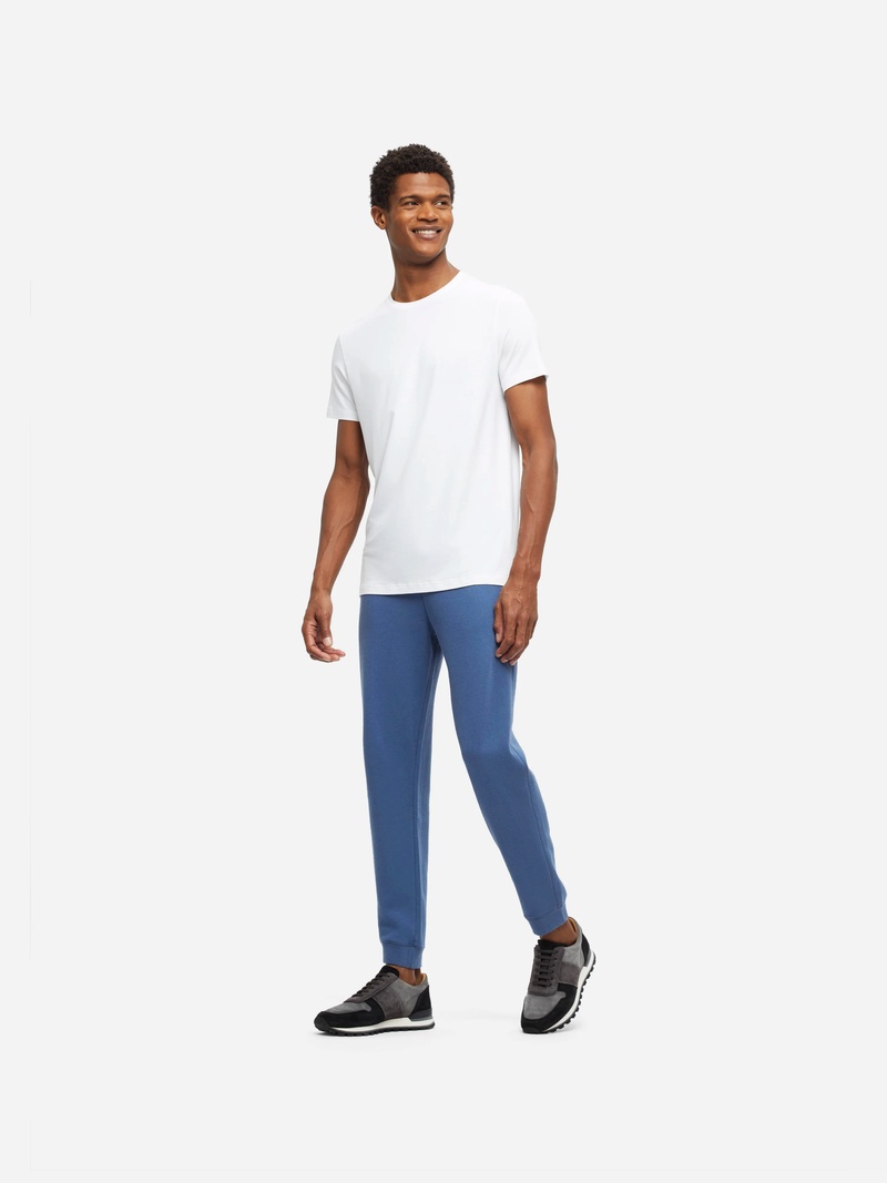 Men's Sweatpants Quinn Cotton Modal Storm Blue - 3