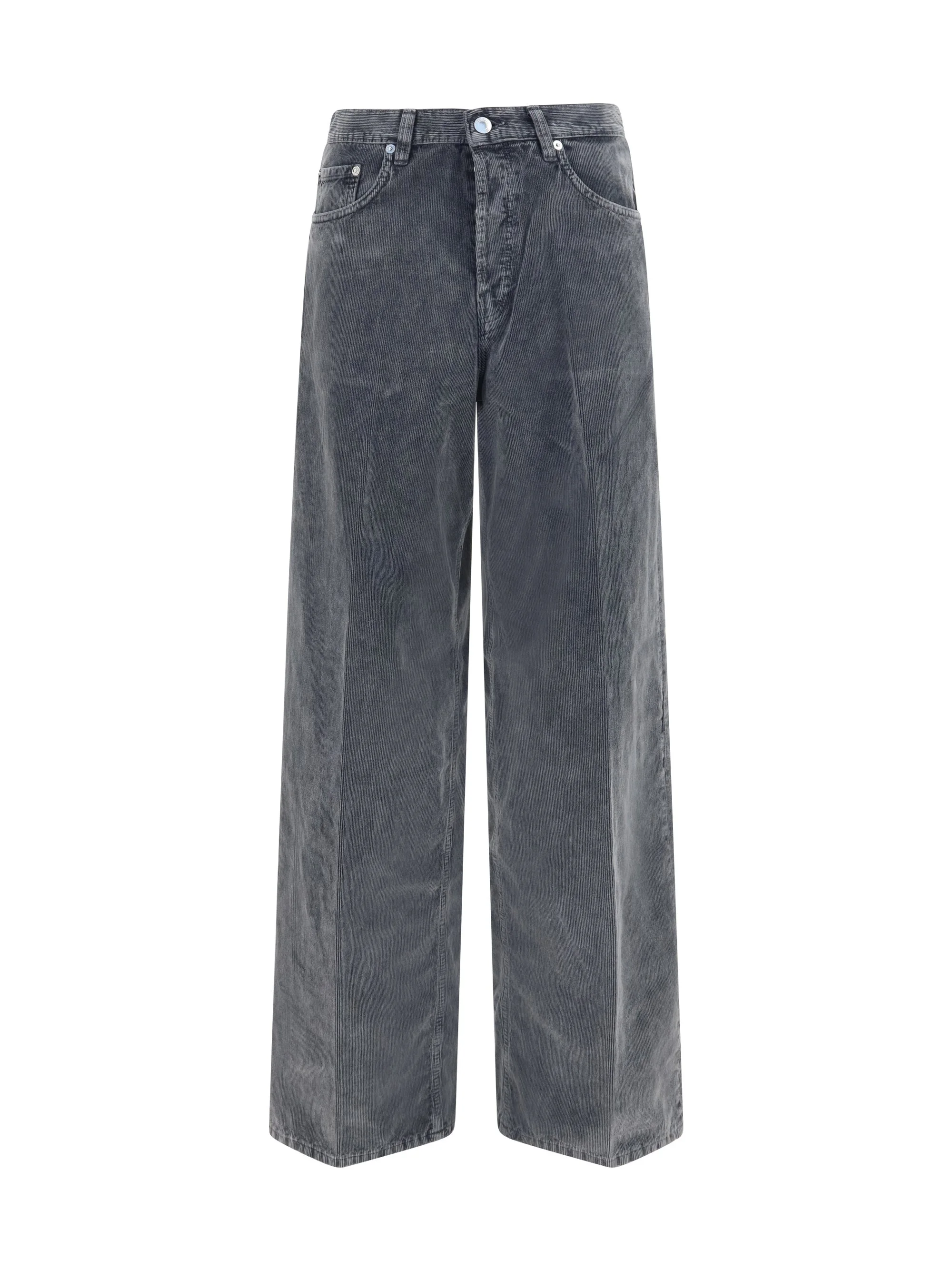 Haikure Bethany Velvet Pier Pants Grey - 1