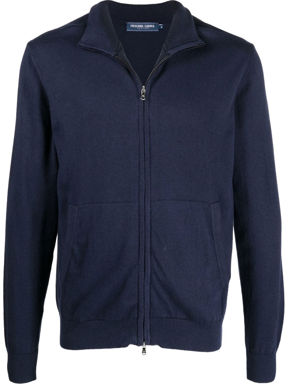 zip-up knit cardigan - 1