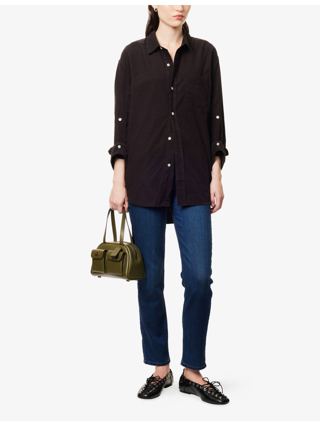 Kayla Relaxed-Fit Corduroy Cotton Shirt - 2