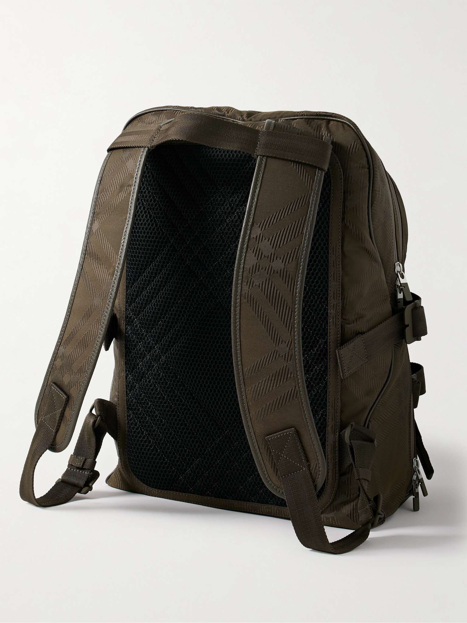 Checked Jacquard Backpack - 4