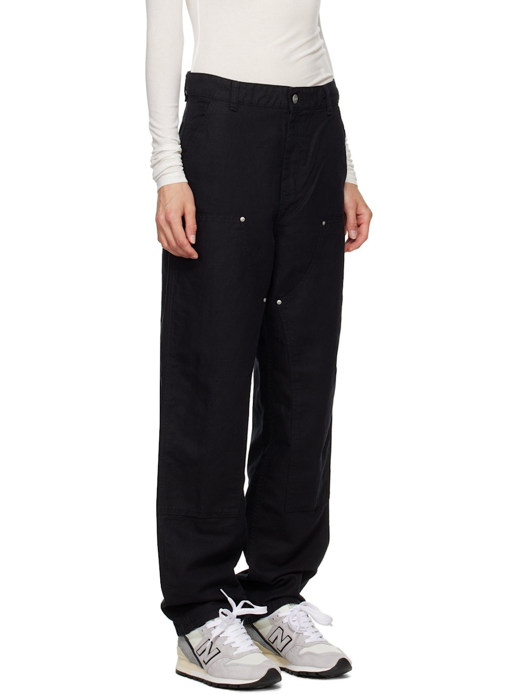 Black Ethel Double Knee Trousers - 2