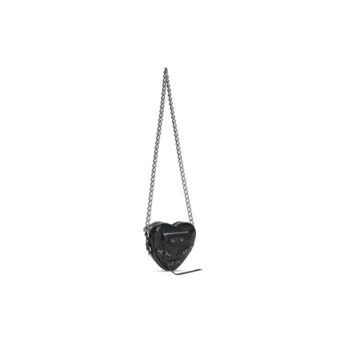 Women's Le Cagole Heart Mini Bag  in Black - 2