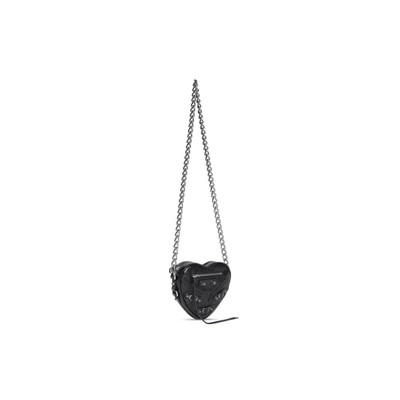 BALENCIAGA Women's Le Cagole Heart Mini Bag  in Black outlook