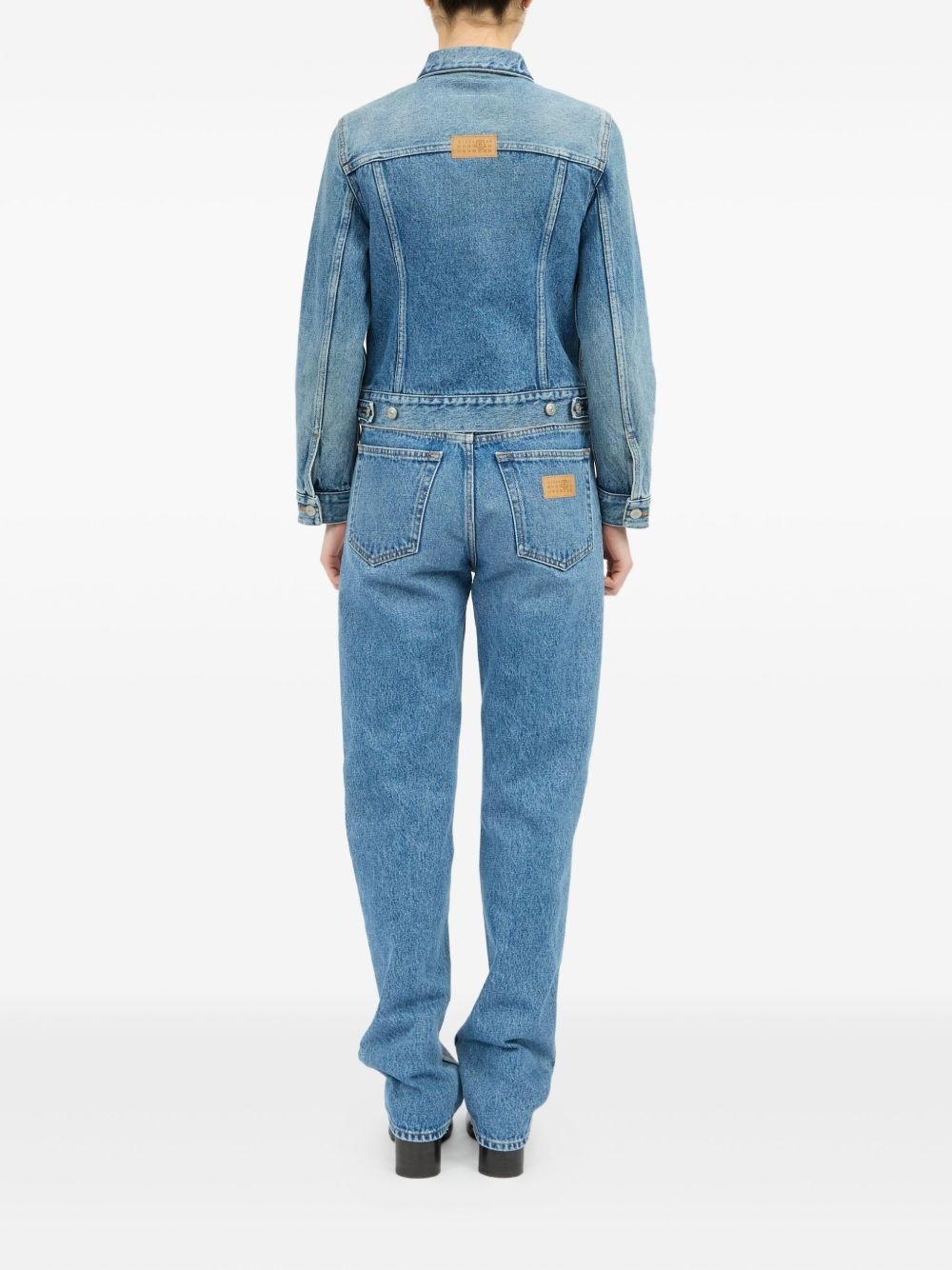 two-tone denim jacket - 4