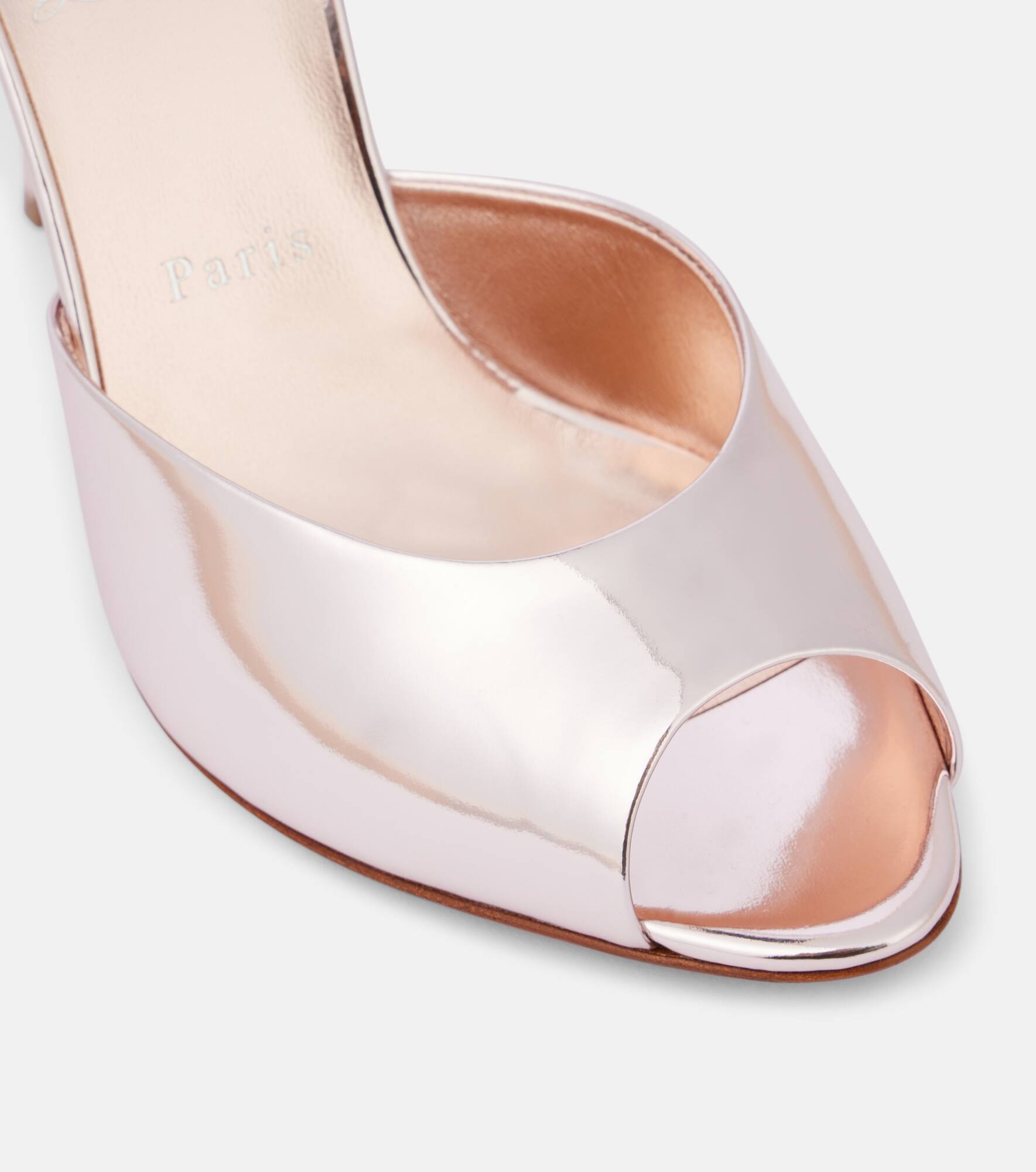 Me Dolly 100 mirrored leather mules - 5