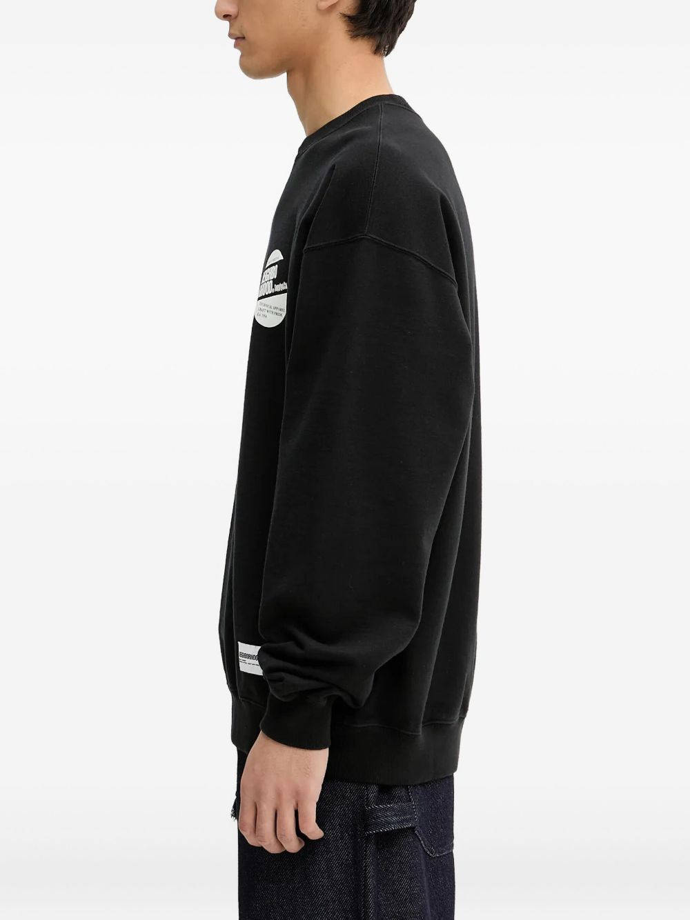 logo-print crew-neck sweatshirt - 3
