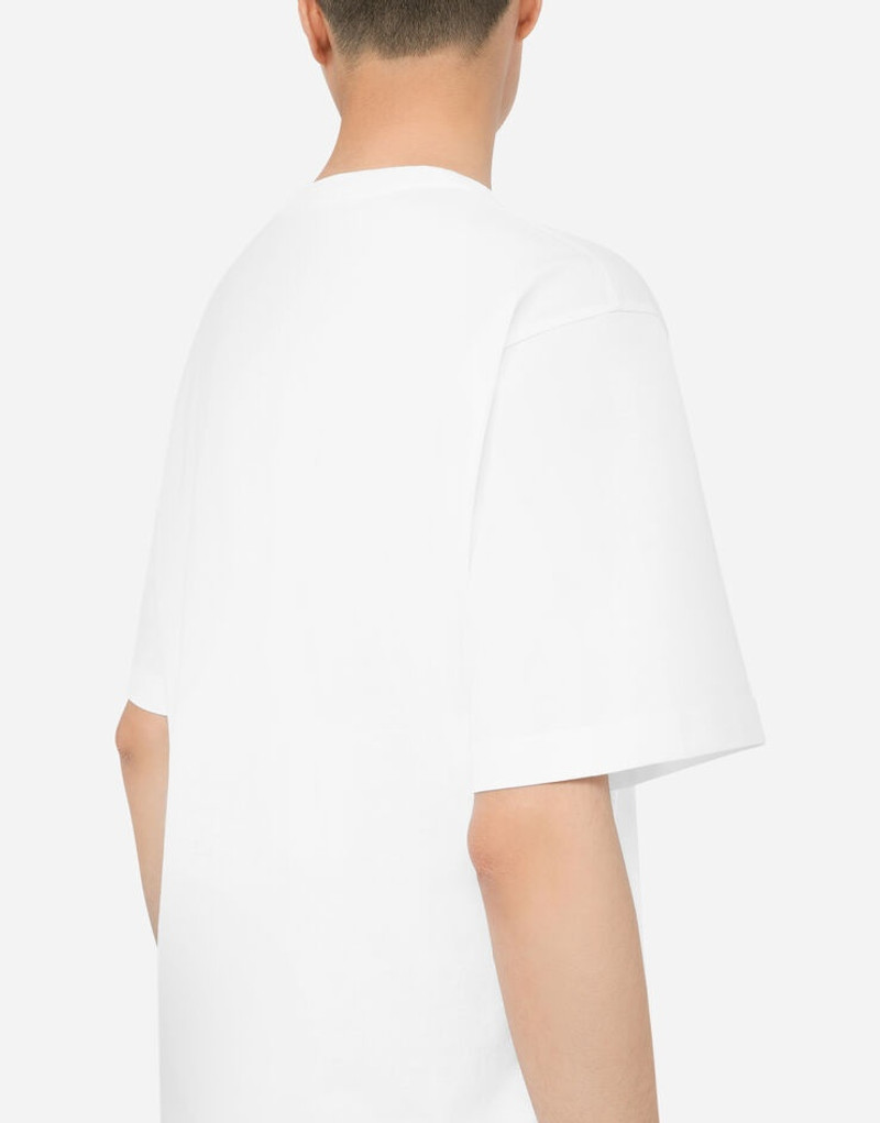 Cotton T-shirt with DG patch 5