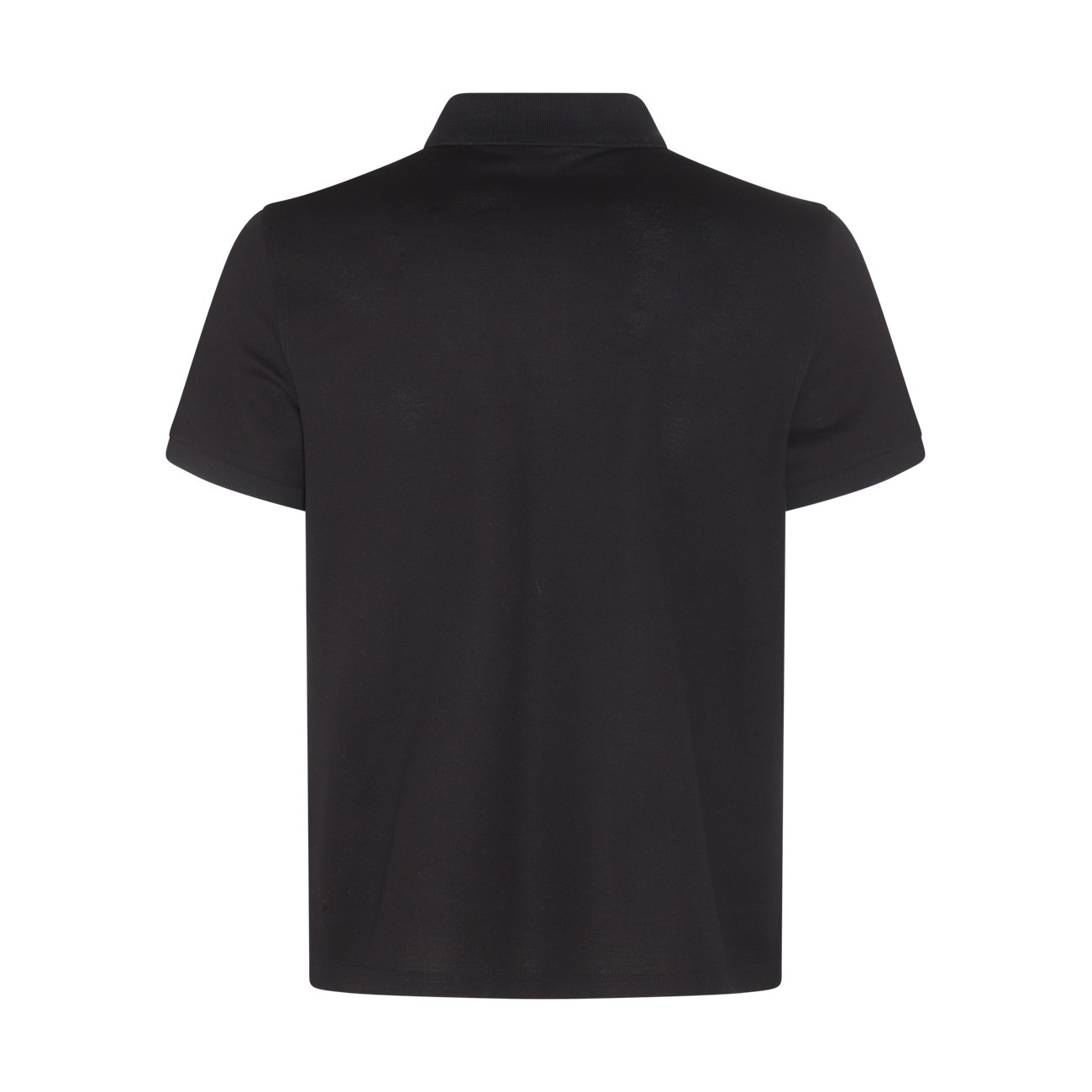 black cotton polo shirt - 2