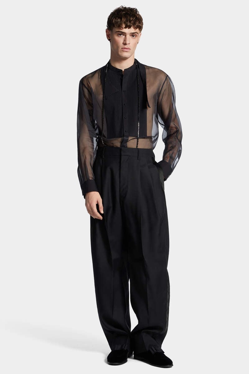 TWO PLEATS TUXEDO PANT - 3
