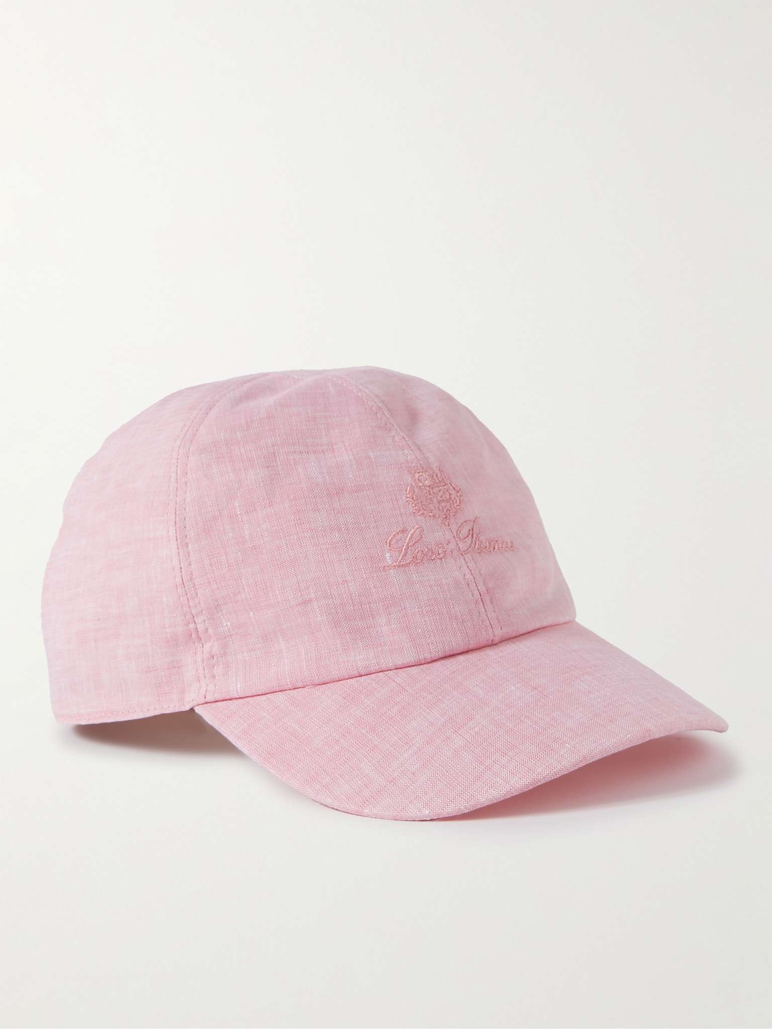 Logo-Embroidered Linen Baseball Cap - 1