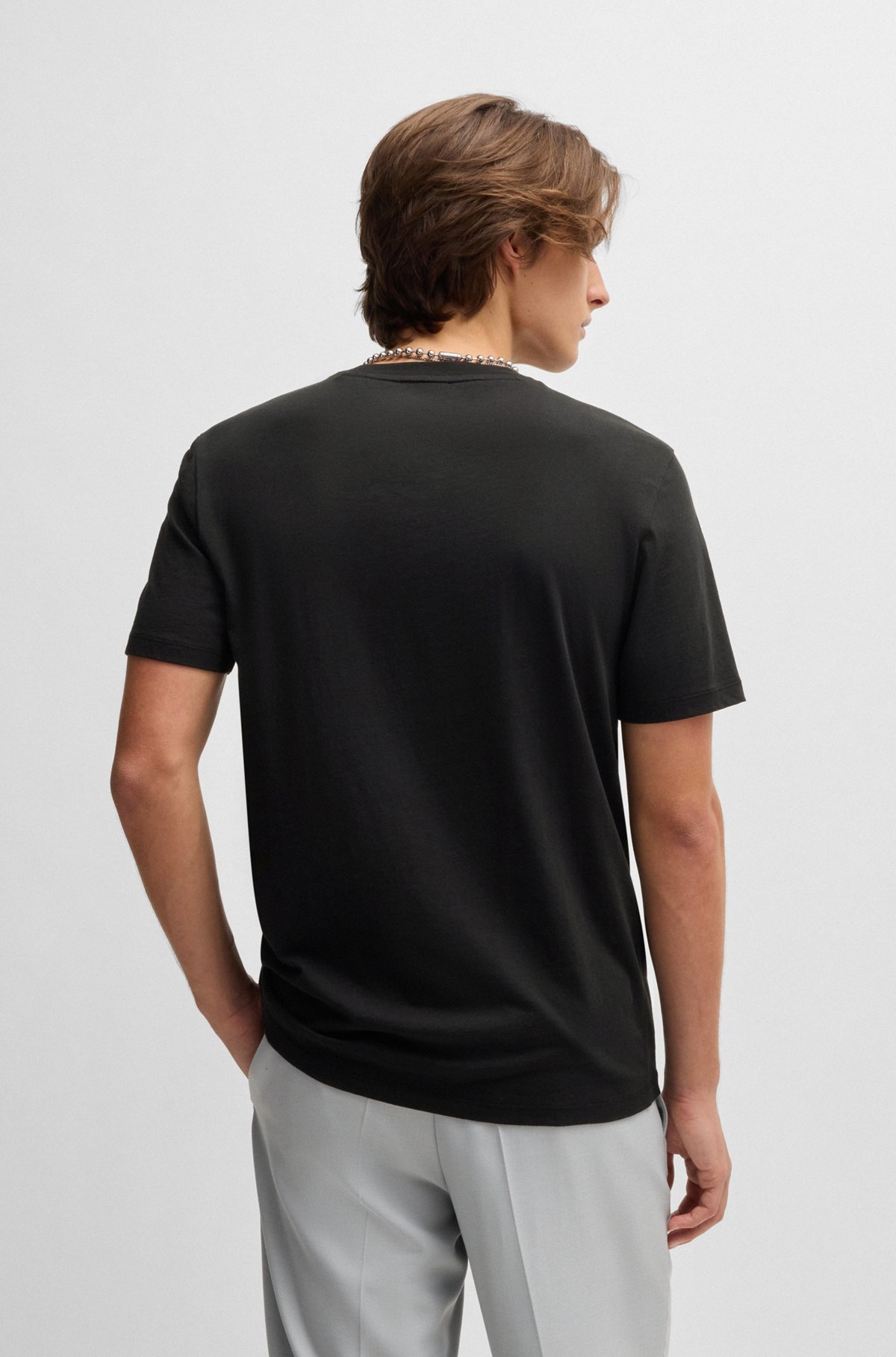 COTTON-JERSEY T-SHIRT WITH RACING LOGO PRINT - 5