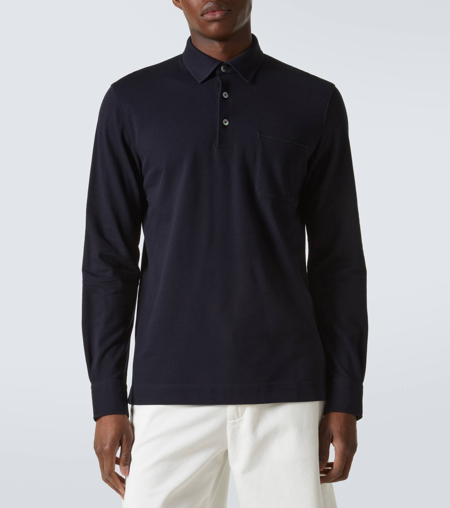 Logo cotton polo shirt - 3