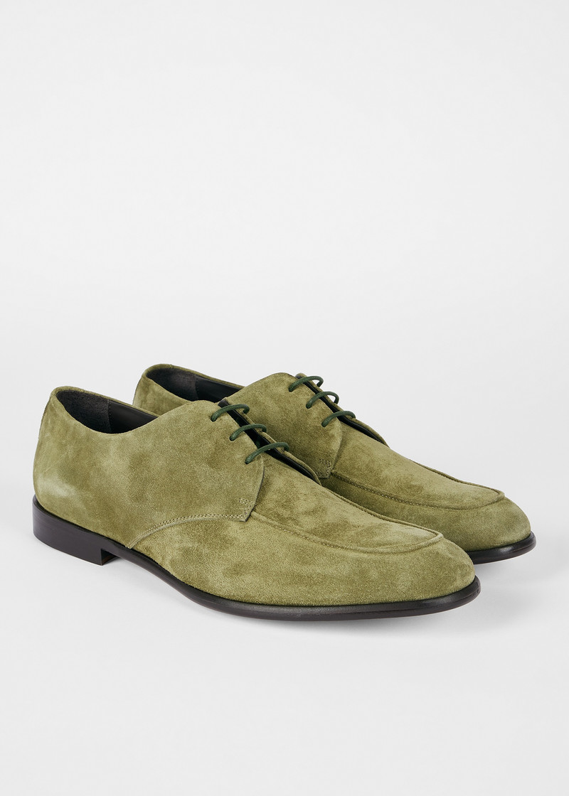 Paul Smith Khaki Suede 'Carlo' Shoes outlook