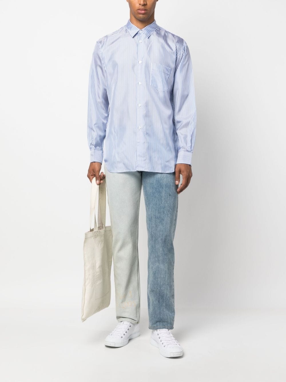 striped long-sleeve shirt - 2