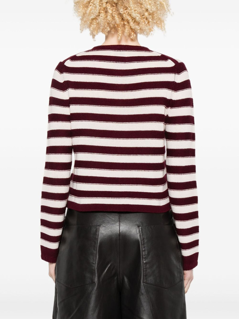 striped-button cardigan 4