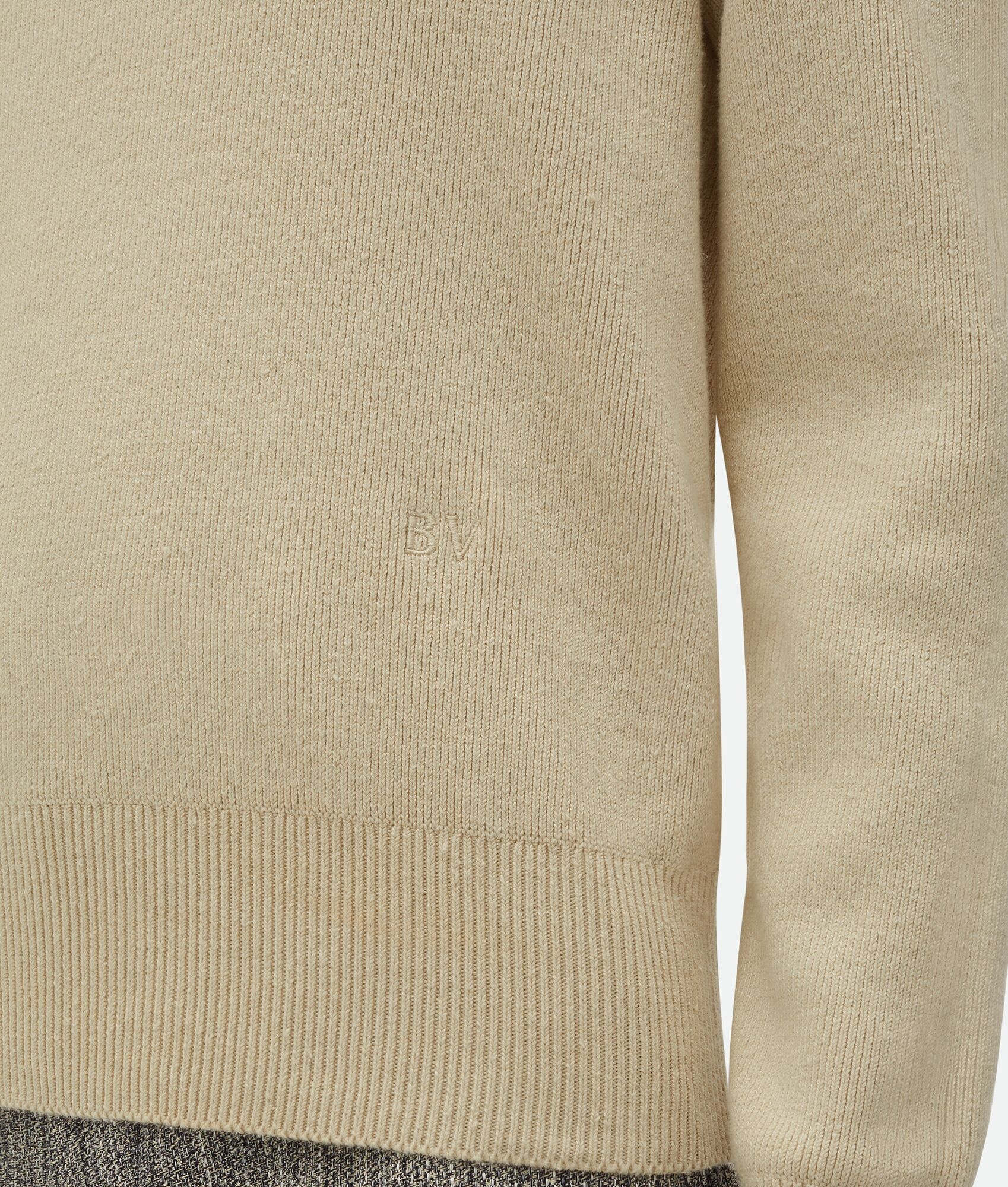 Linen "Bv" Embroidery Jumper - 4