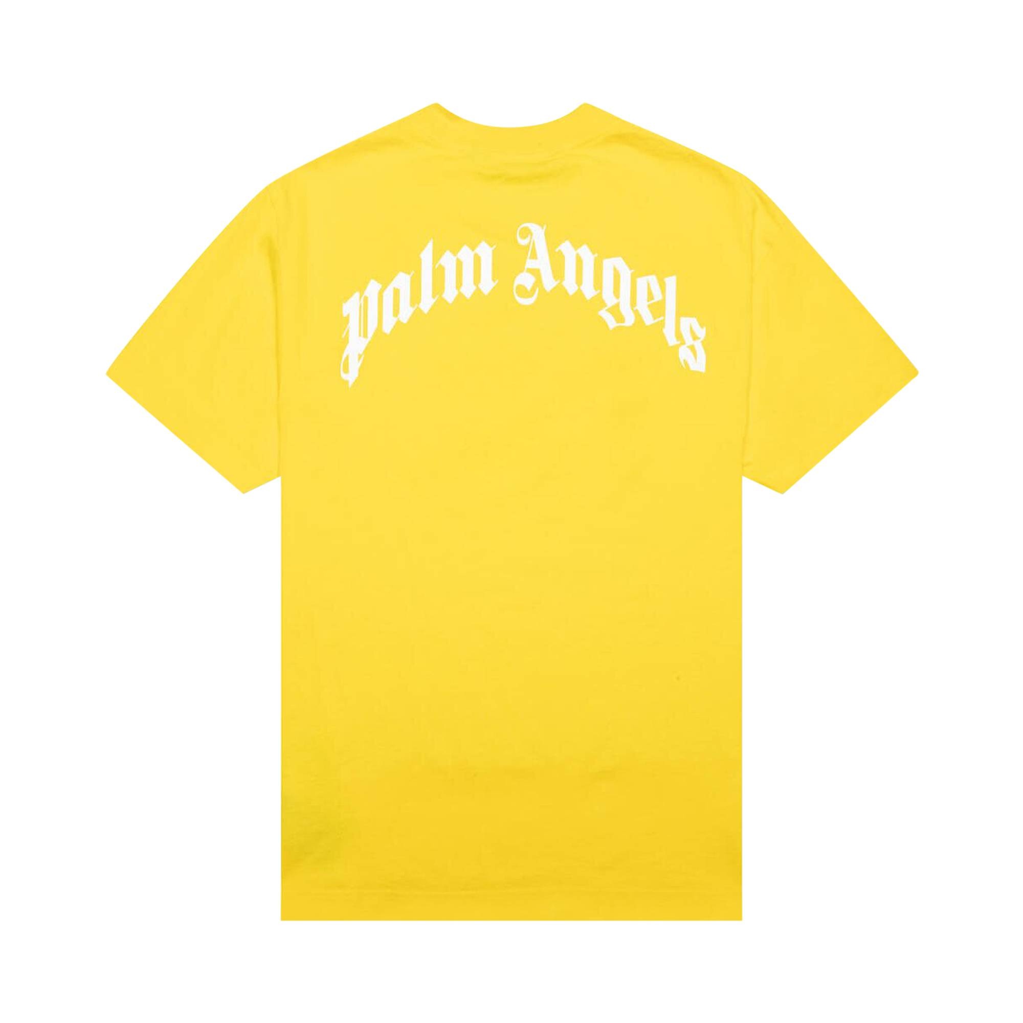 Palm Angels Broken Palm Classic Tee 'Yellow/Green' - 2