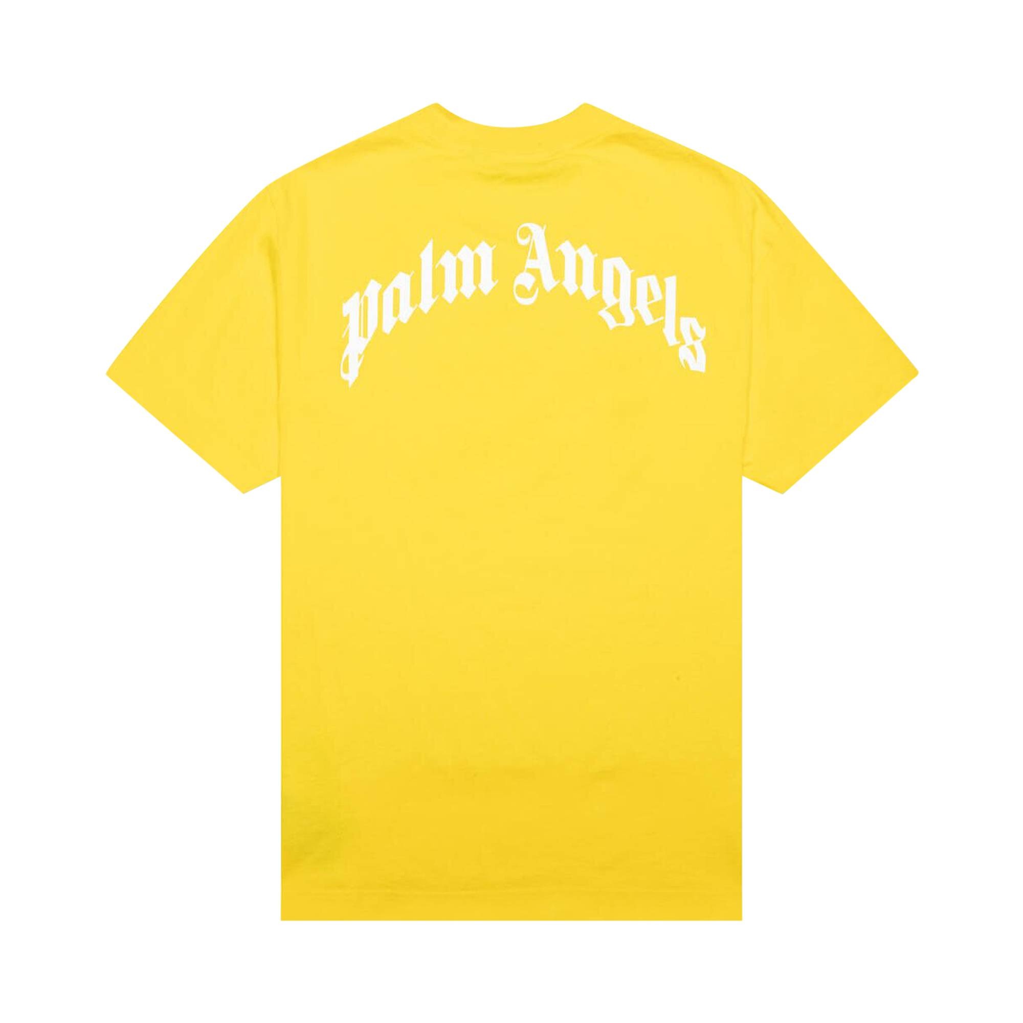 Palm Angels Broken Palm Classic Tee 'Yellow/Green' - 2