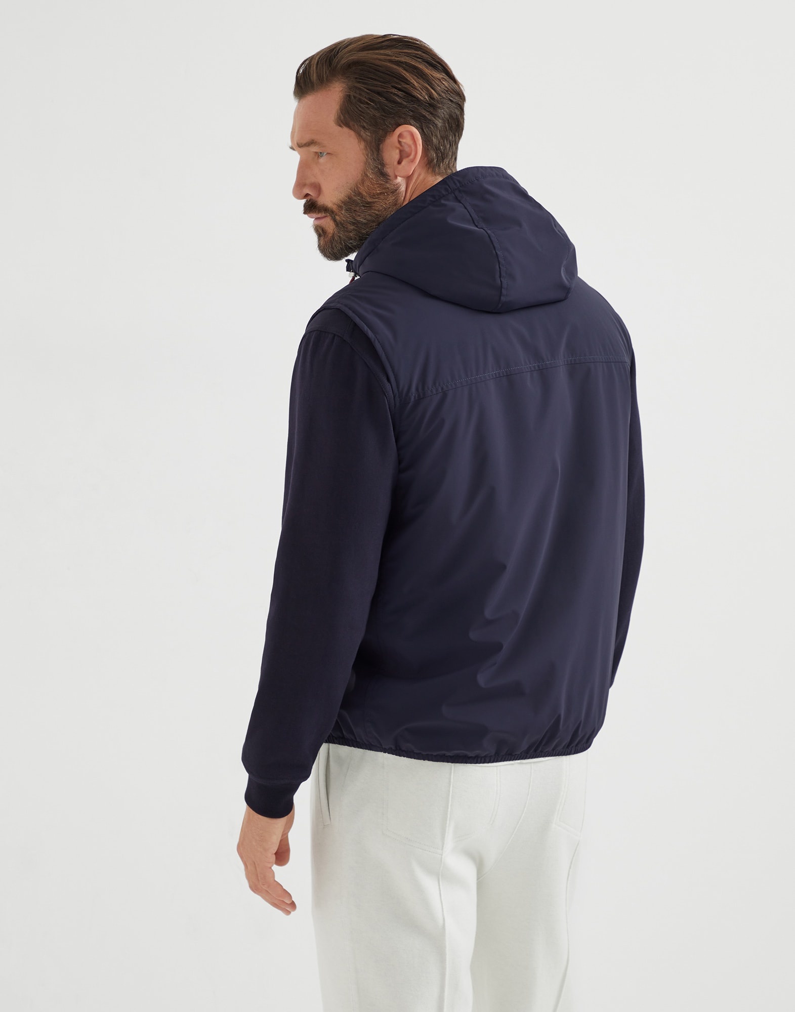 Bonded nylon hooded vest with Thermore® padding and logo - 2