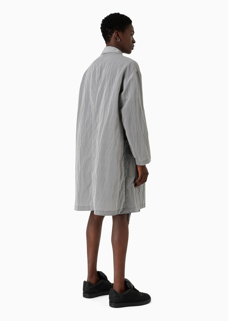 Light nylon seersucker trench coat 3