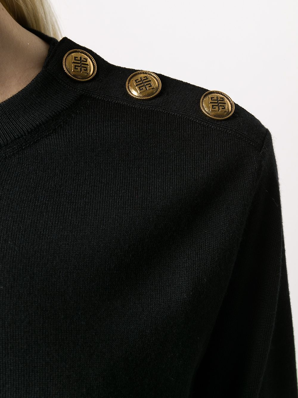 buttoned shoulder jumper - 5