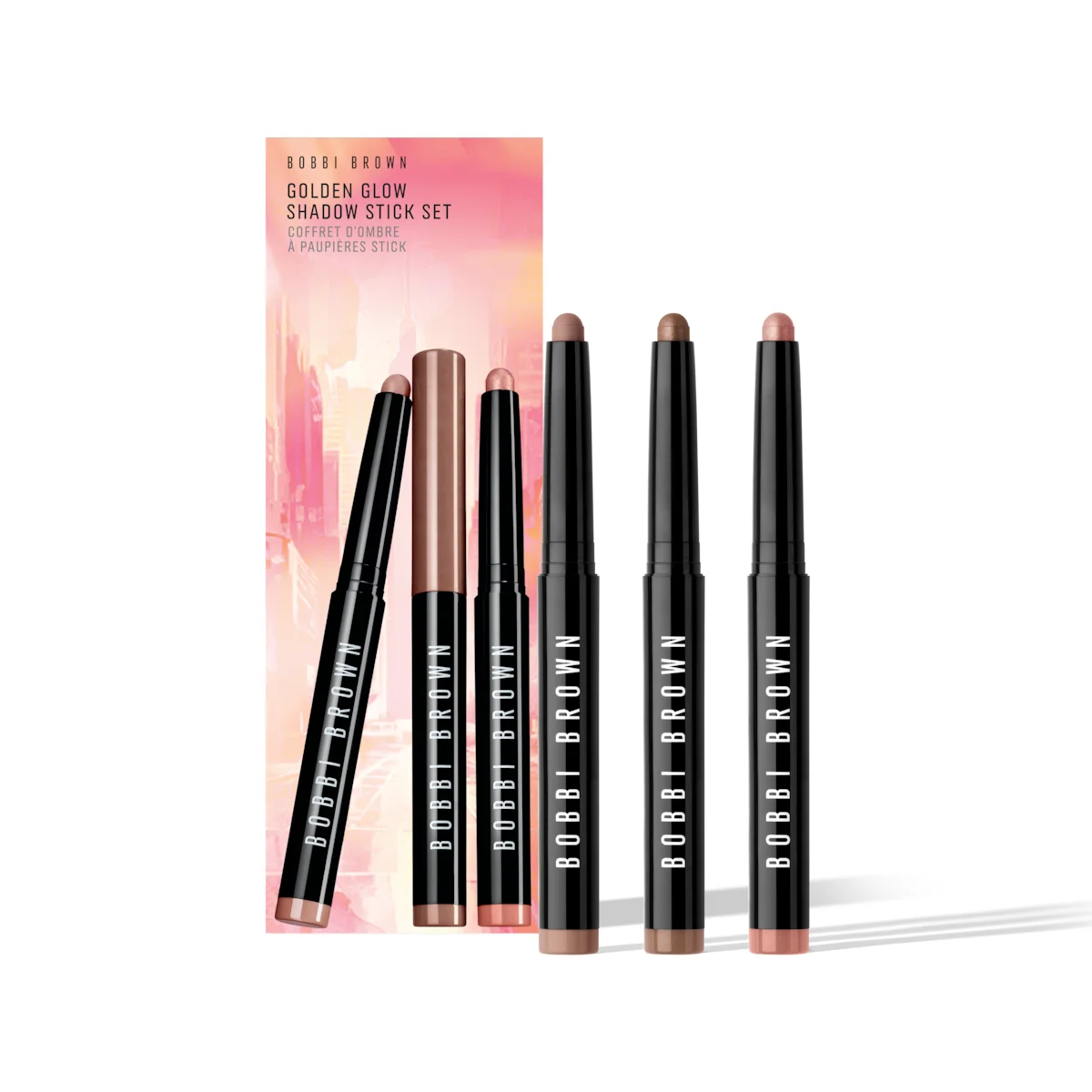 Golden Glow Waterproof Cream Eyeshadow Stick Set - 1