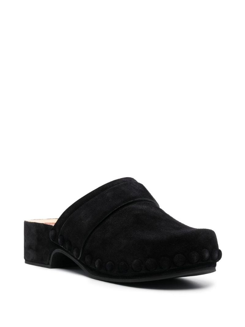 suede clog mules - 2