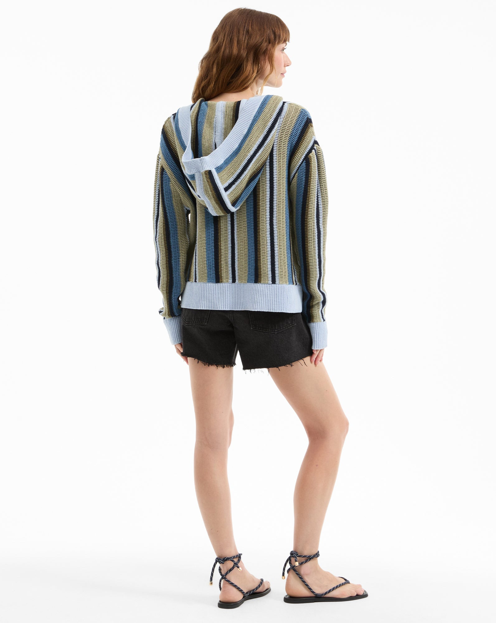 DAISHA KNIT HOODIE SWEATER - 5