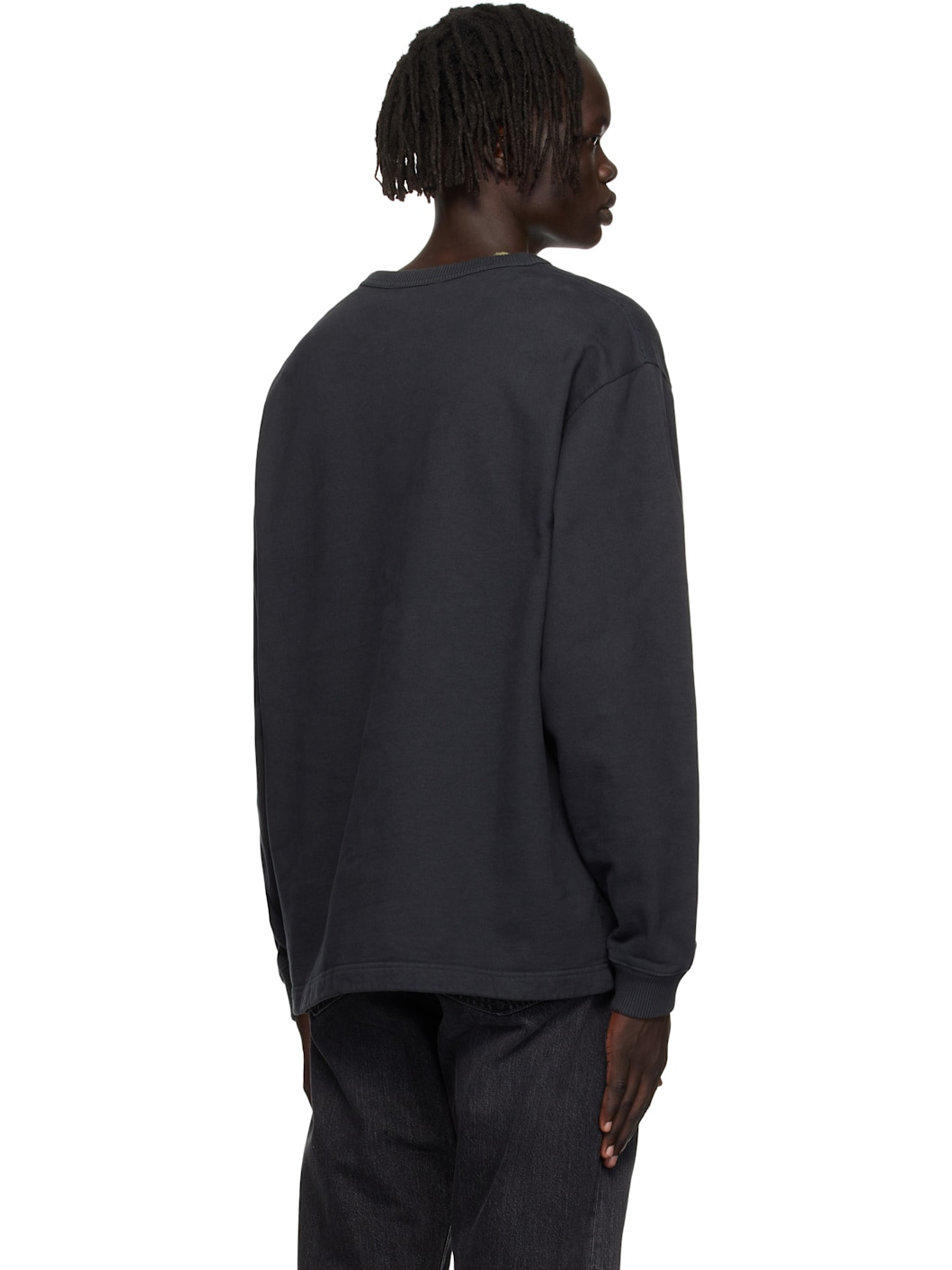 Black Logo Stamp Sweatshirt - 3