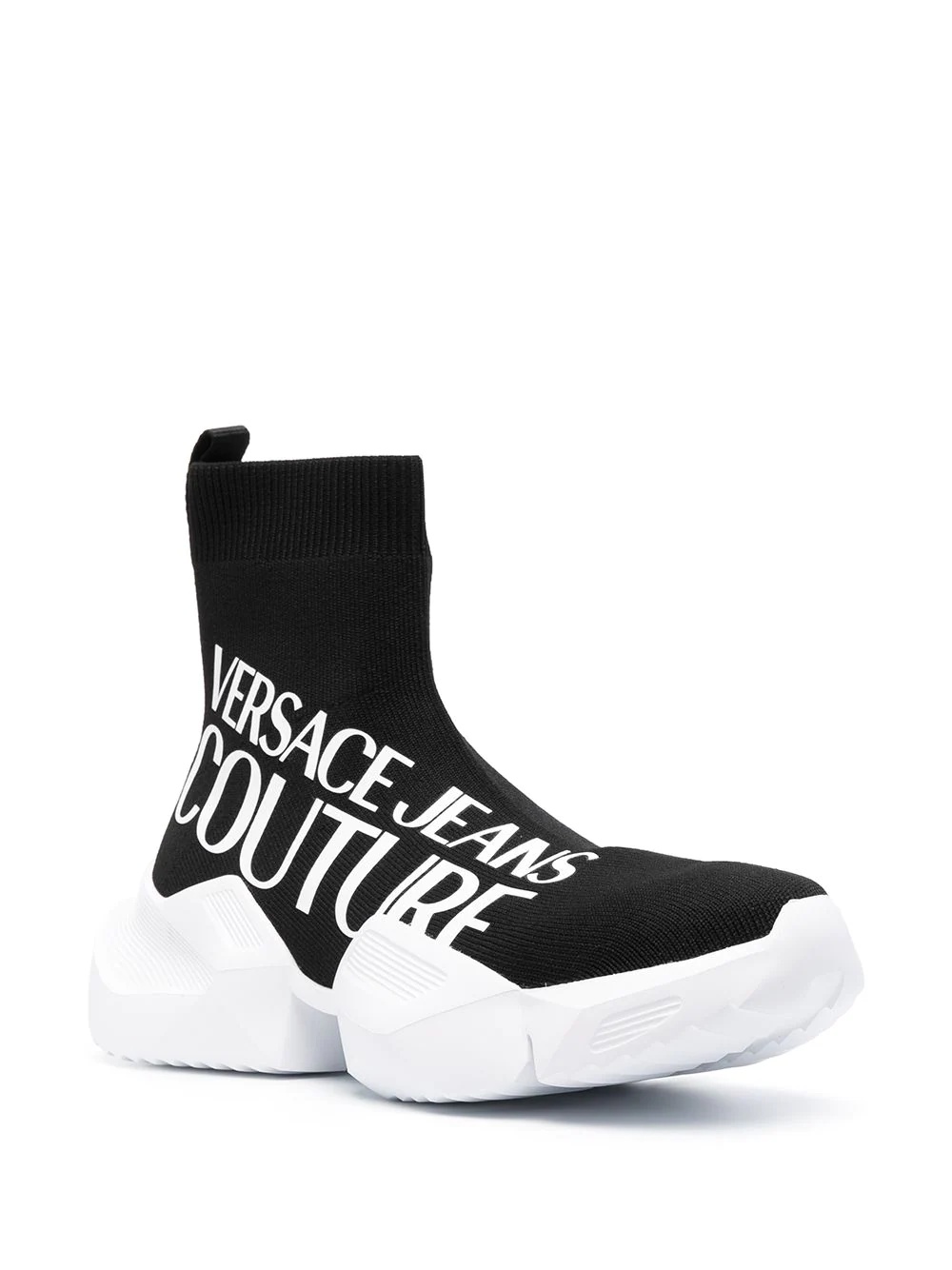 logo print sock sneakers - 2