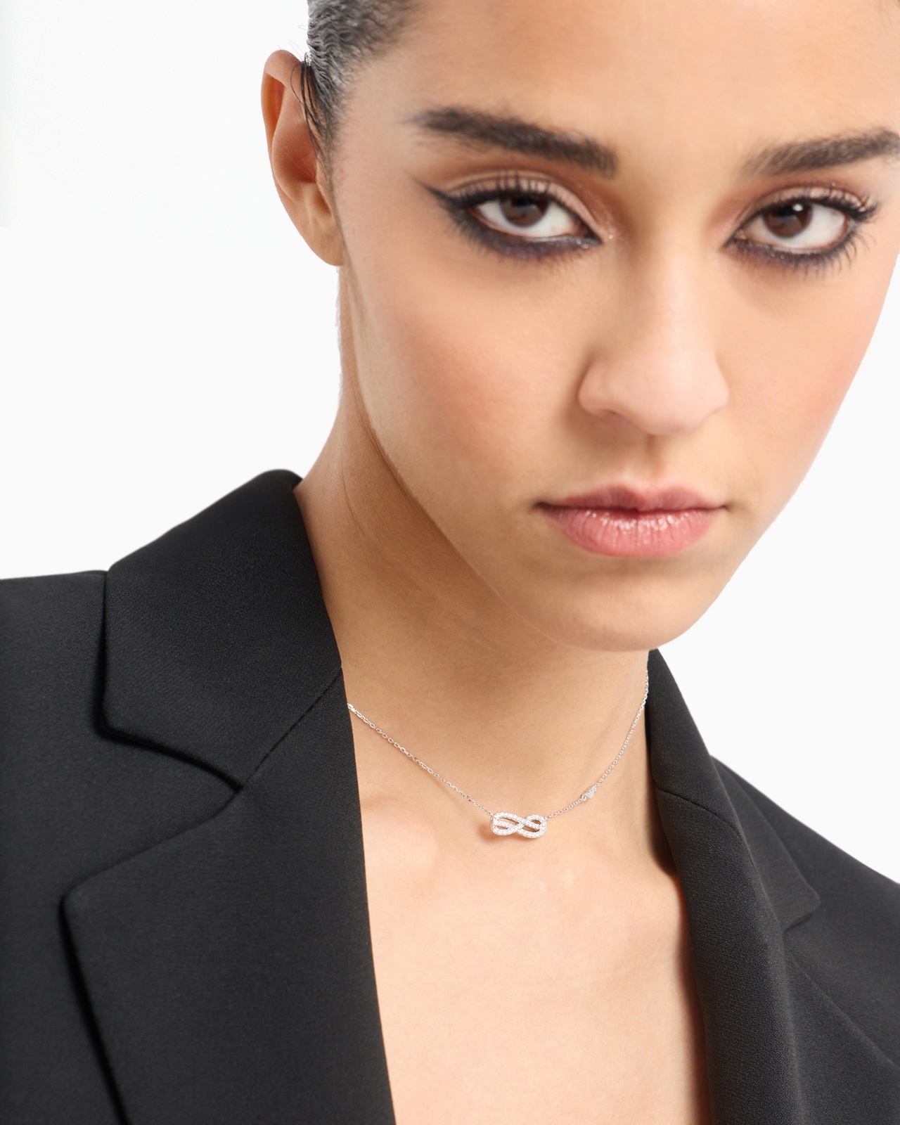 STERLING SILVER STATION NECKLACE - 2