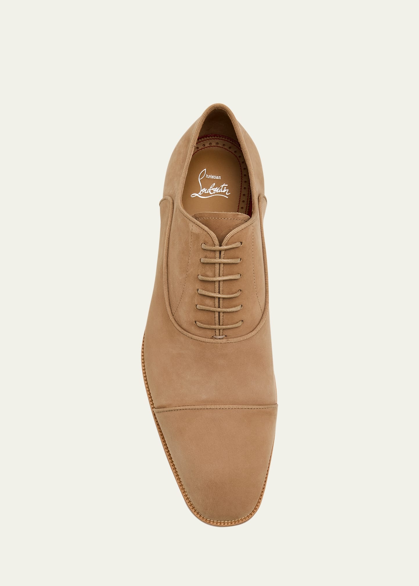 Men's Greggory Cap-Toe Nubuck Leather Oxfords - 5