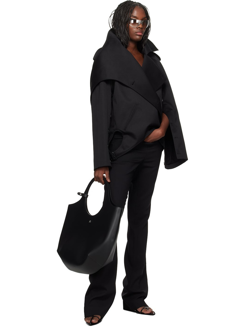 courrèges Black Tailored Slash Trousers outlook