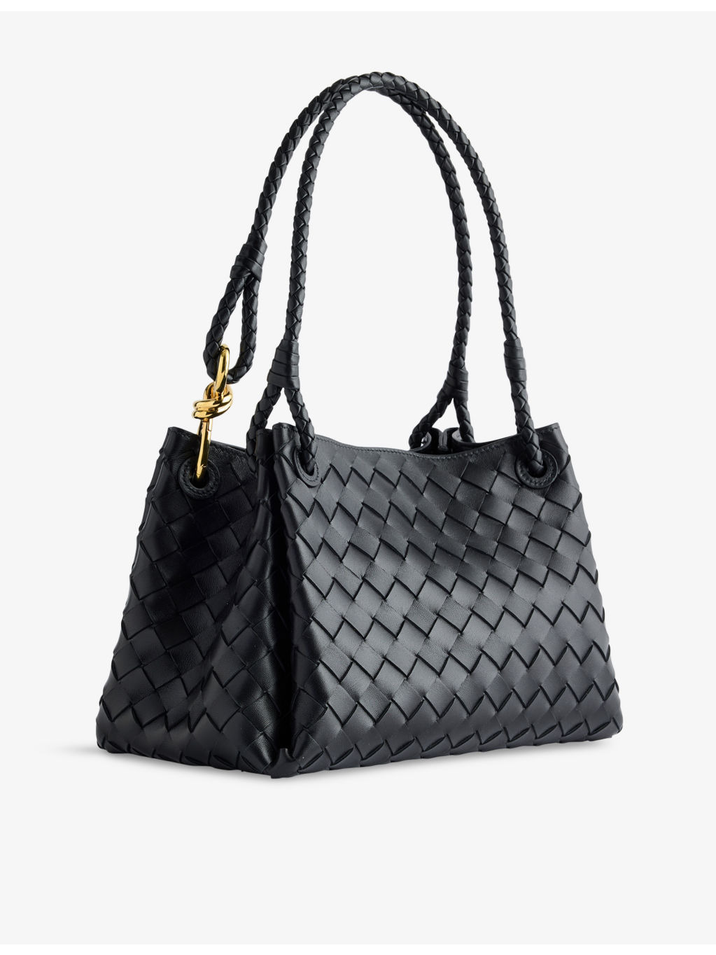 Parachute Intrecciato Medium Leather Shoulder Bag - 4