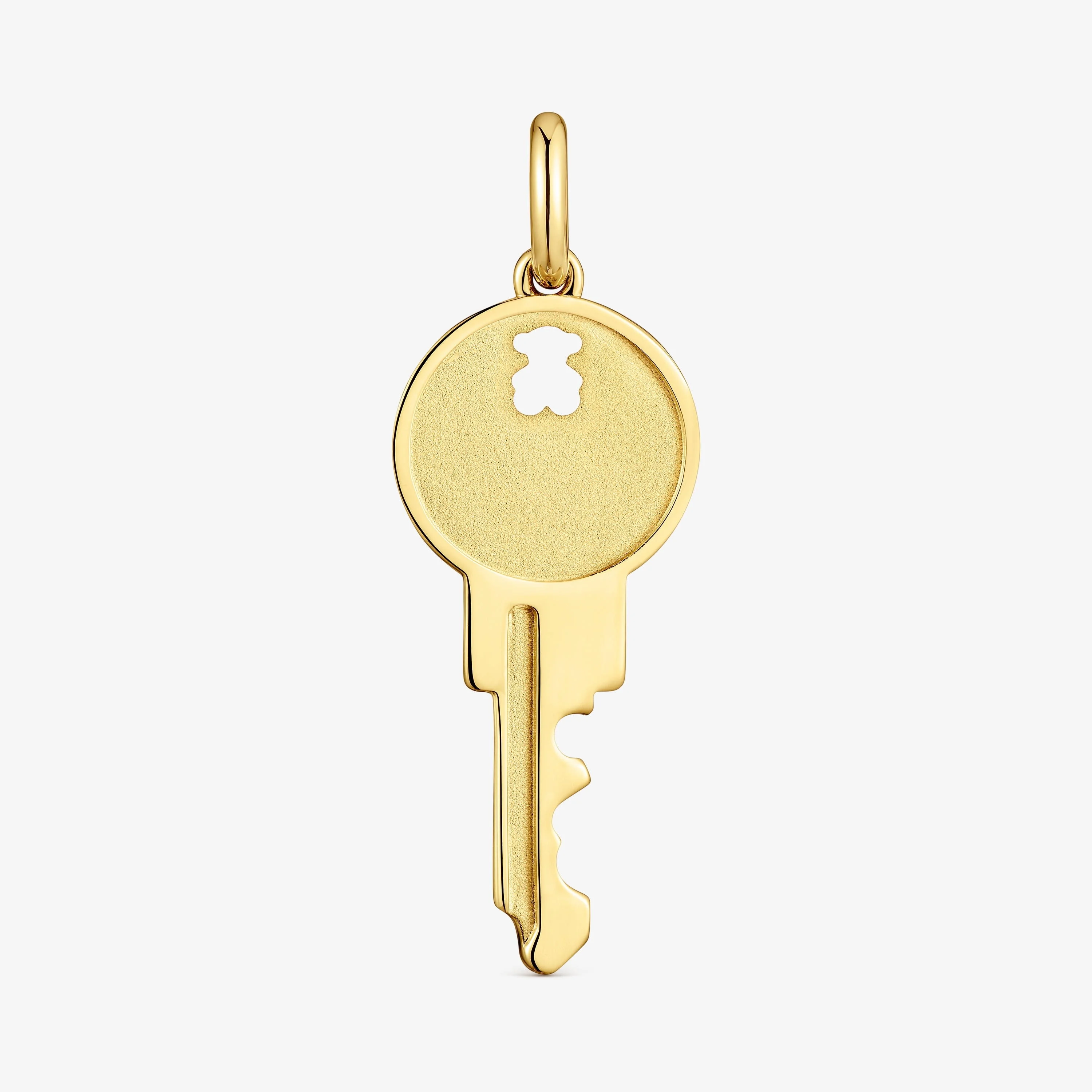 Key Pendant with 18K gold vermeil Medallions - 1