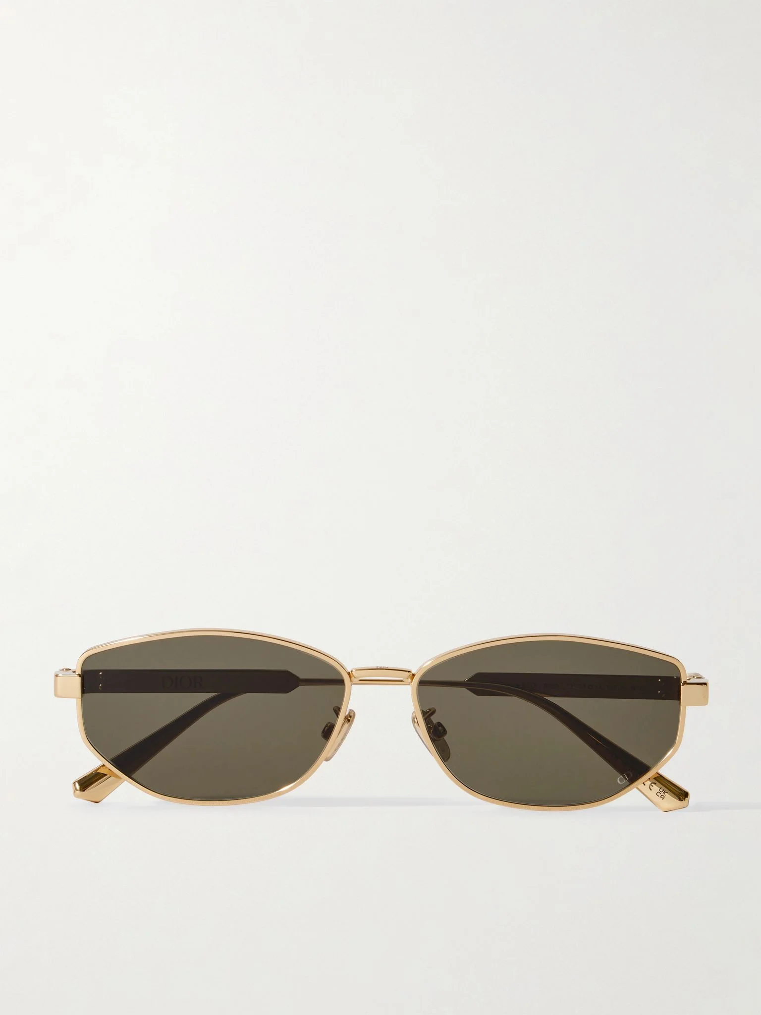 DiorCannage B1U oval-frame gold-tone sunglasses Gold - 1