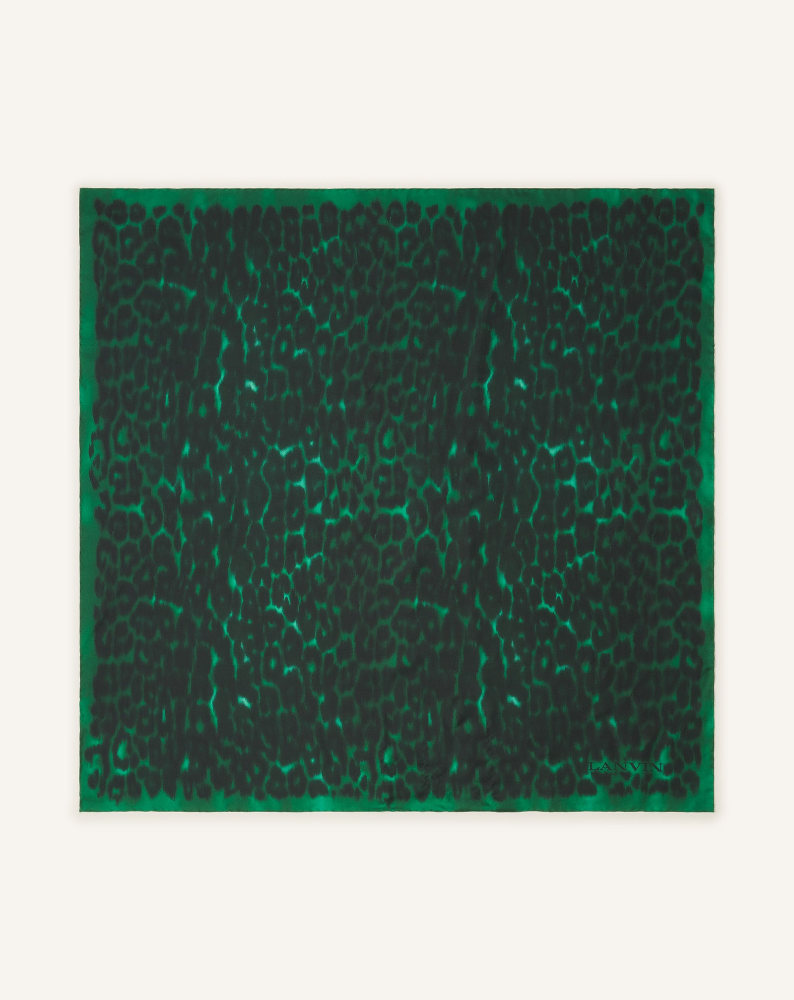 LEOPARD PRINT SILK SCARF - 1