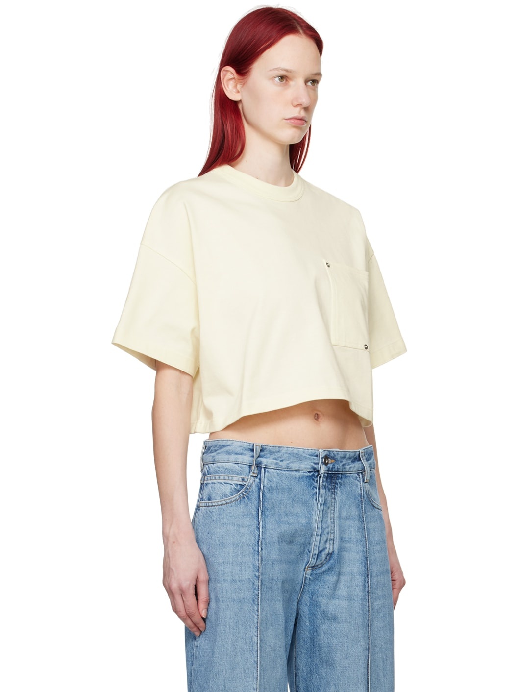 Off-White Cropped T-Shirt - 2