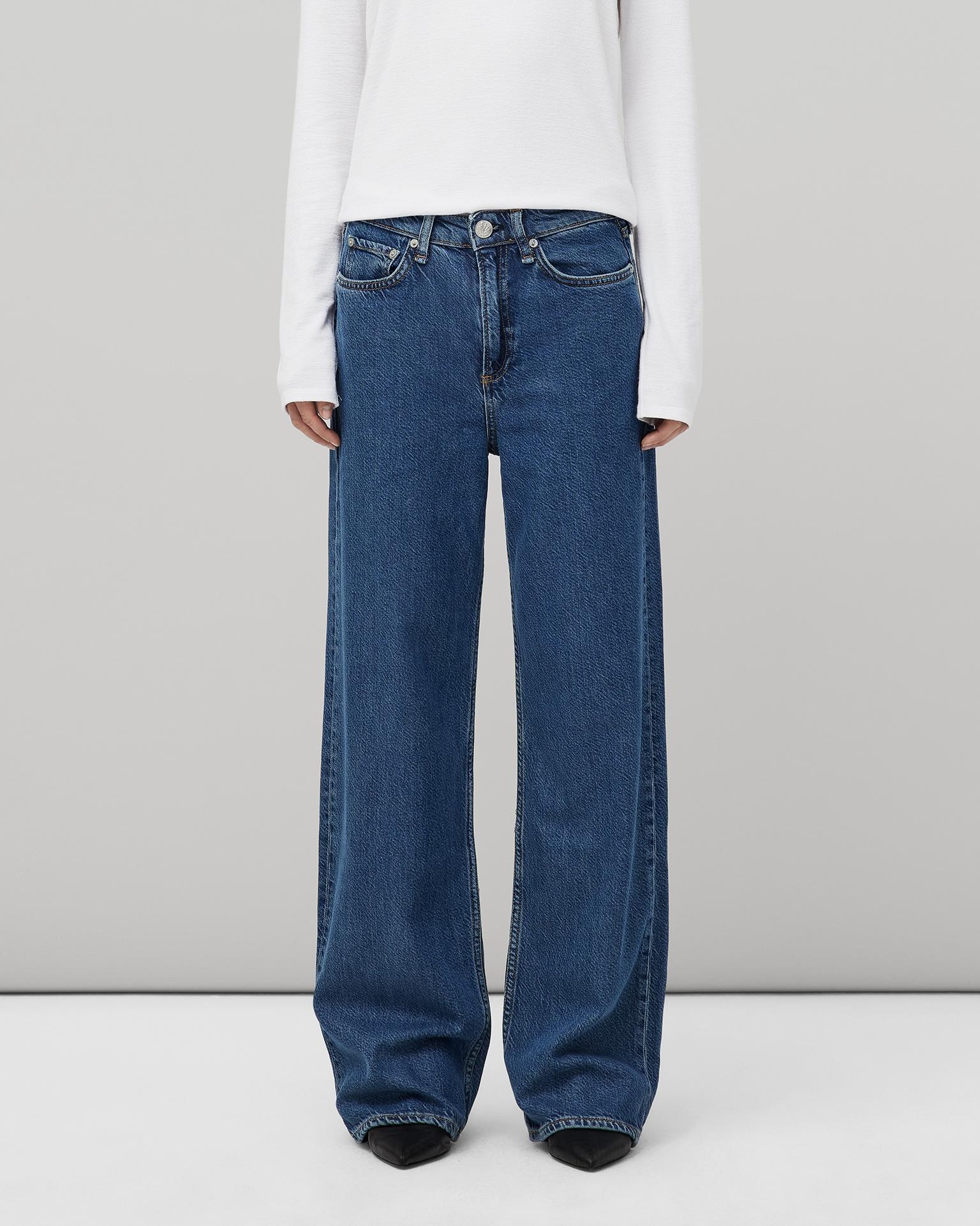 rag & bone Featherweight Logan Wide-Leg - Lily Mid-Rise Featherweight Jean