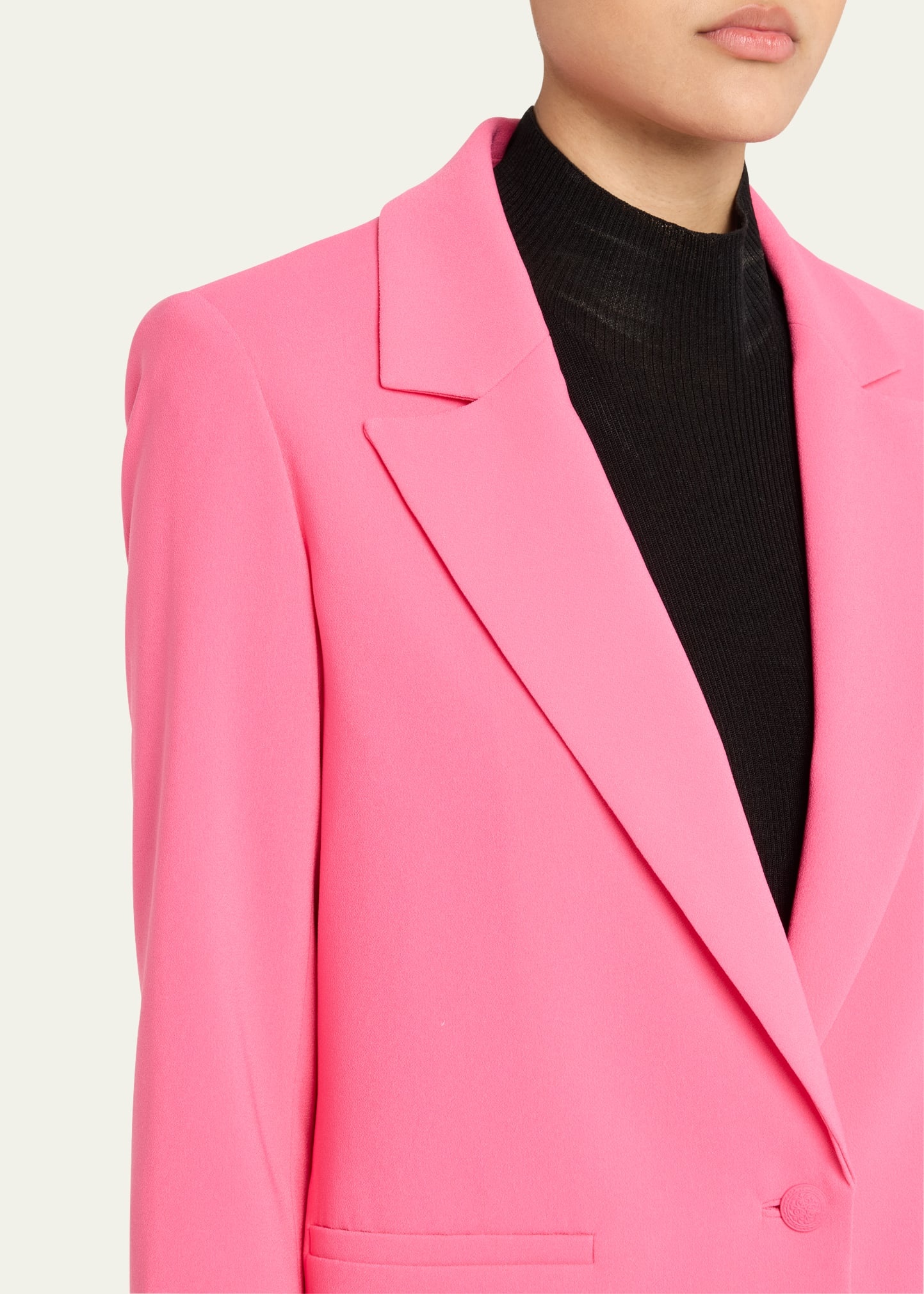 Denny Notch-Collar Boyfriend Blazer - 5