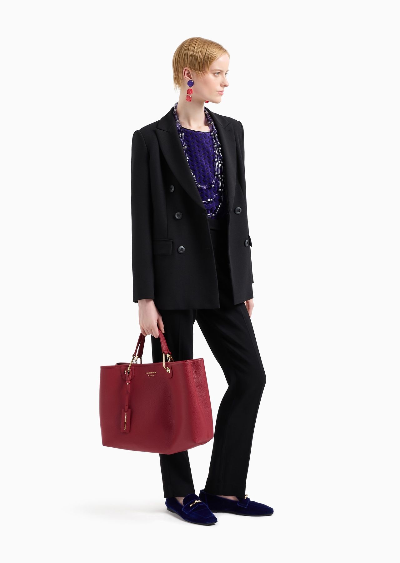 Medium MyEA shopper bag with deer print - 13