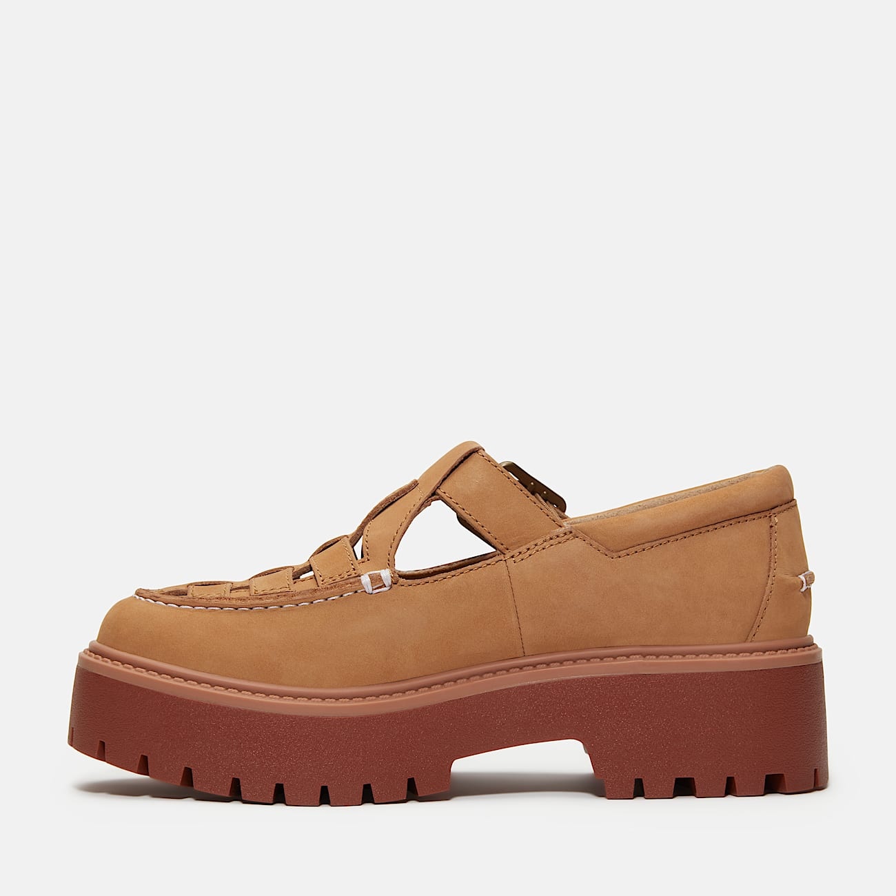 Women's Stone Street Platform Buckle Shoe - 8