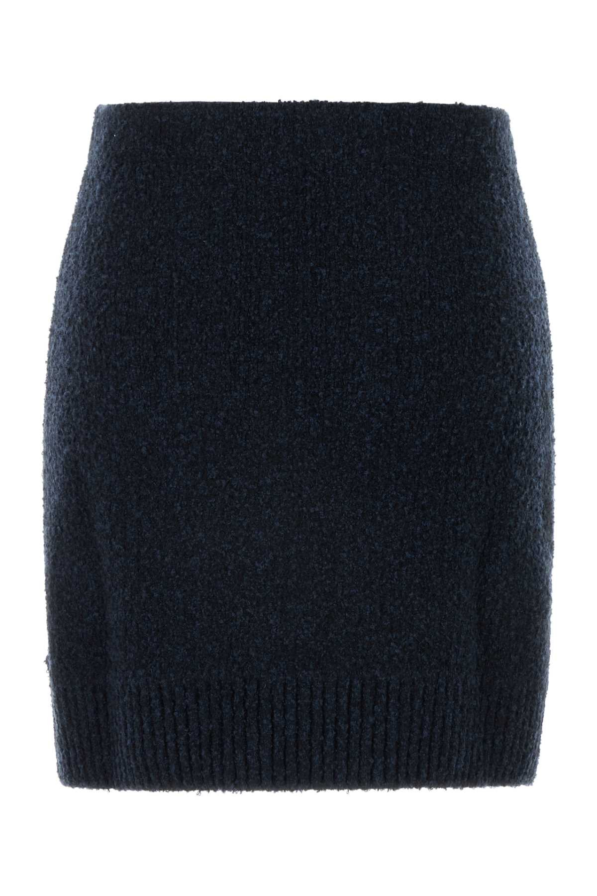 Bottega Veneta Women Midnight Blue Boucle Mini Skirt - 2