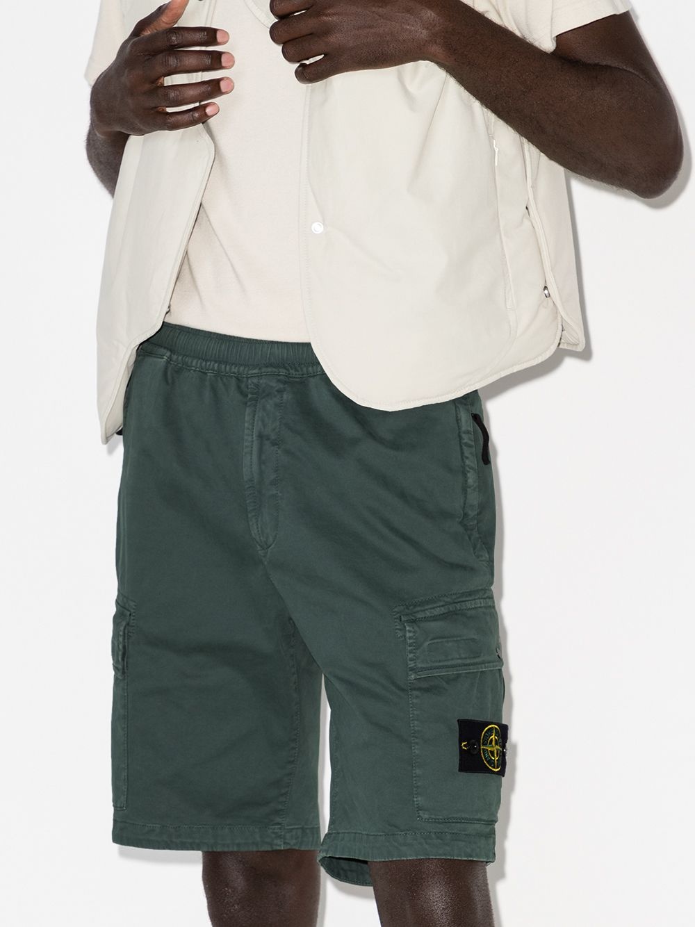 logo-patch cargo shorts - 3